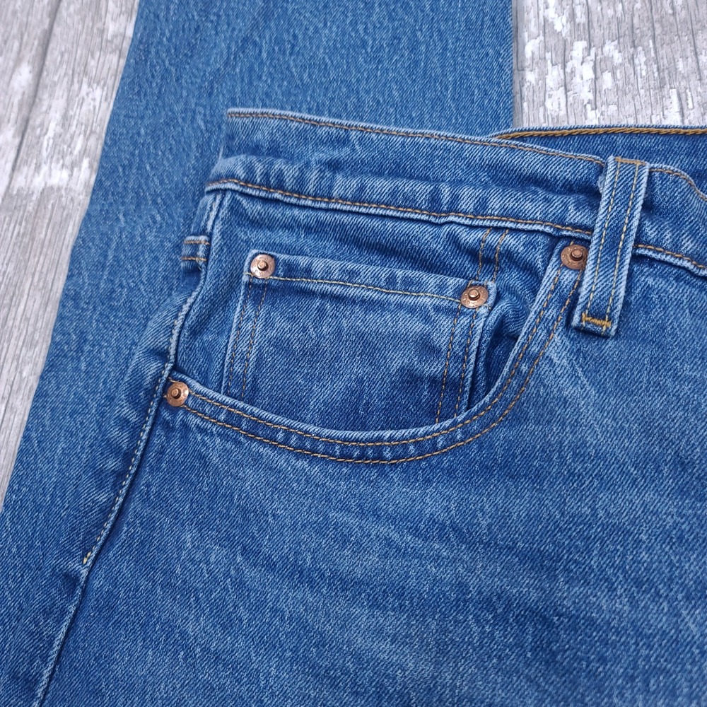 Levi's 501 Skinny Jeans Womens Size 32 Blue High Rise Button Fly Denim - Picture 6 of 11